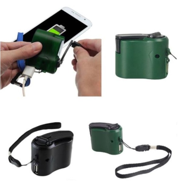 [LCS]Dynamo kompatibel med telefon Smartphone USB-oplader Batteri Nødstrøm