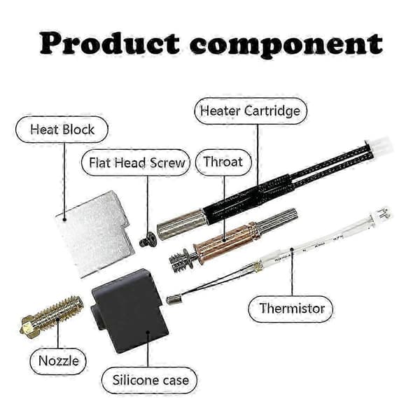 Hotend kompatibel Kobra-3 Combo skrivehode ekstrudersett