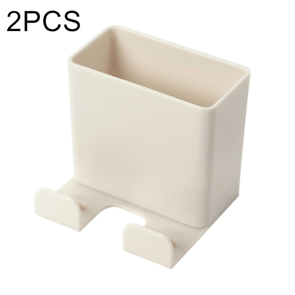 Yleismallinen seinäteline puhelimelle, reiätön kaukosäätimen pidike, ripustettava pohja, kotitalouskäyttöön Apricot 2pcs