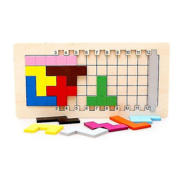 Klassinen Iq Tetris Puinen Palapeli Logiikka Aivojumppa Peli Aikuisille Lapsille|lelutarina