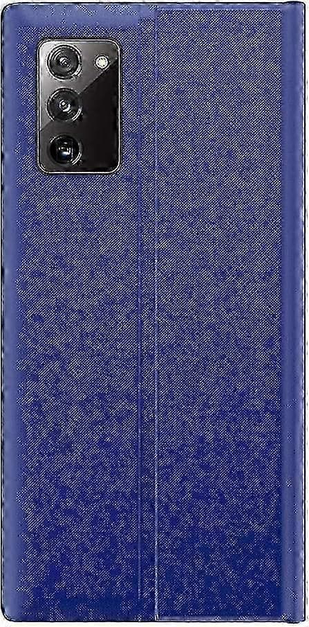 Galaxy S20 FE Smart View Flipfodral med Spegelfönster, Premium Läderfodral Blue