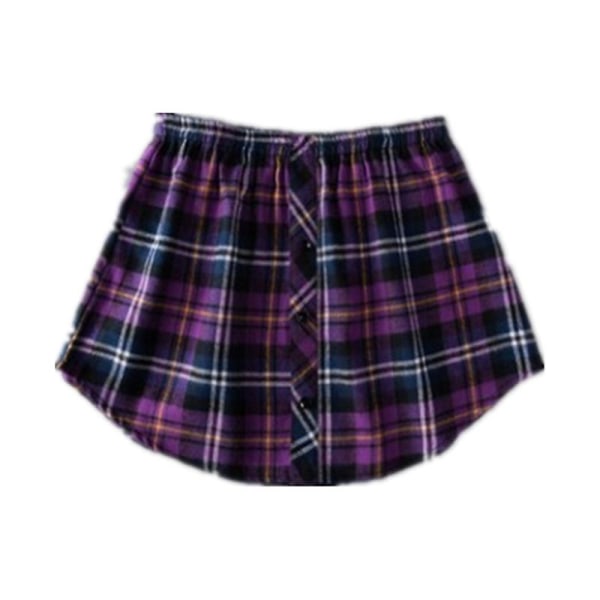 Paidanjatkeet Säädettävät Kerrospukeutumisväärennökset Alaosan Helma Joustavalla Vyötärönauhalla Minihame Purple White 3XL