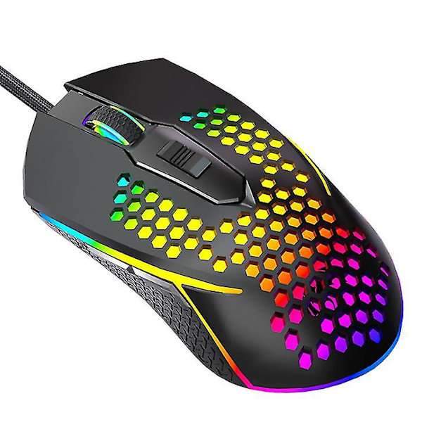 USB Kablet Mus RGB Gaming Mus Makro Definition Gaming Mus 76 Black