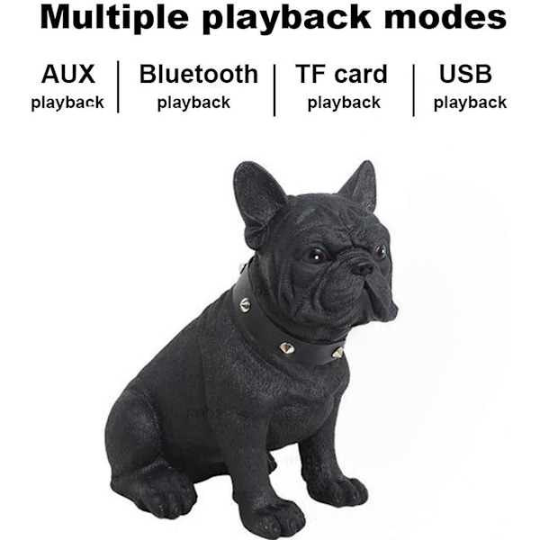 Sittande Fransk Bulldog Bluetooth-högtalare, lämplig för mobil p