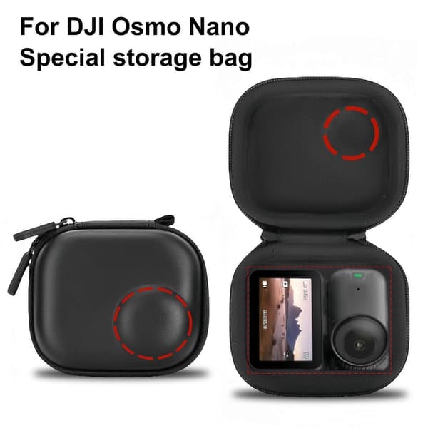 Til DJI Osmo Nano PULUZ Mini Bærbar EVA Hård Opbevaringstaske (Sort) Black