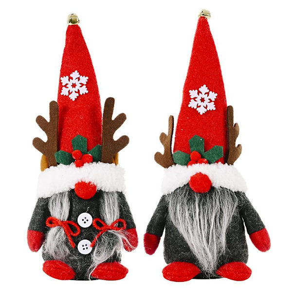 Porotontut Joulukoristeet Pehmolelu Kellolla, Tomte Joulupukki Skandinaavinen Figuriini Pohjoismainen Pehmo Tonttunukke, Joulutonttukoristeet, Kodin Sisustuslahjat Boy