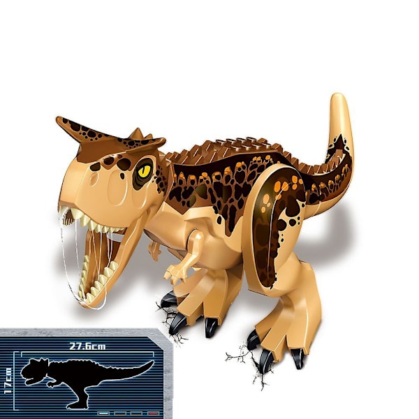 Jurassic Dinosaur World Series Byggeklosser For Barn Beige Tyrannosaurus