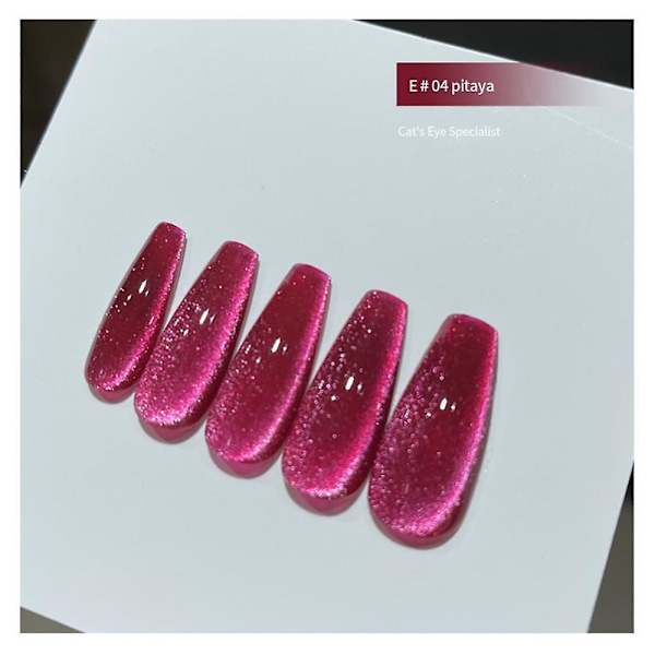 15ml Magneettinen Kristallikissa Silmägeelikynsilakka Glitter Spar Jää Läpinäkyvä Liotus b04