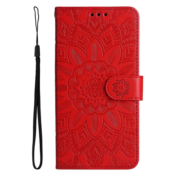 Læder telefoncover til iPhone 14 Pro Max Red