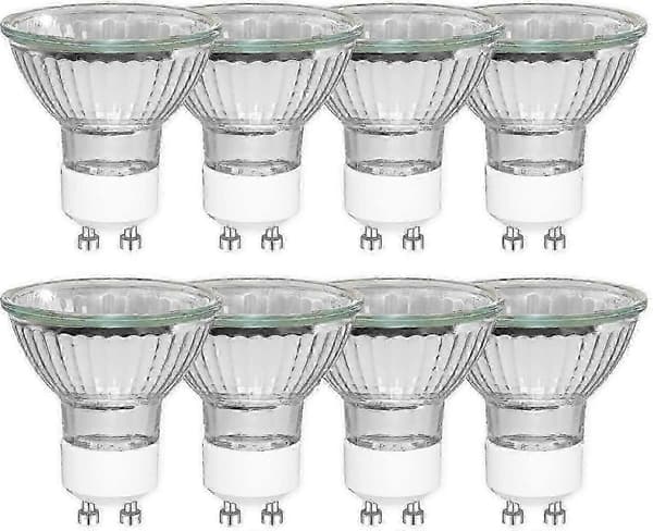 8st Gu10 35w Halogen Reflektorlampor, Dimbar Spotlight, Varmvit 2700kT