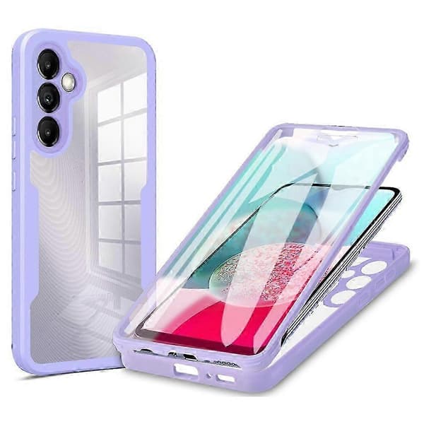[LCS] För Galaxy A34 5G Akryl + TPU 360° Heltäckande Skyddsfodral Purple