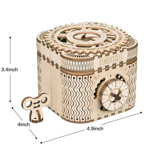 Pussellåda 3d träpusselmodellsatser för vuxna