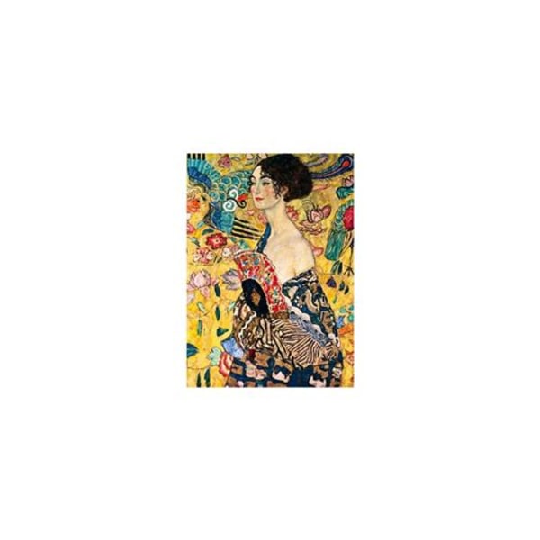 Pussel Klimt Femme a l&#39;eventail 1000 bitar