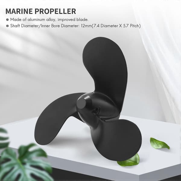 Propeller F6 för 2.5HP 3.5HP / Mercury 3.3HP/Evinrude black