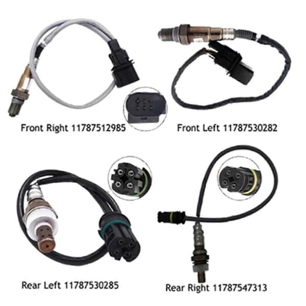 4 stk. opstrøms + nedstrøms O2 iltsensor til E87 120i E90 320i E91 11787530282 11787512985 11787530285 11787547313