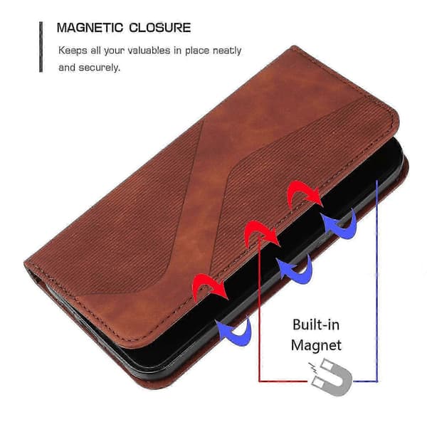 [LCS]Stativfodral för Samsung Galaxy A41 med PU-läderfodral Brown Samsung Galaxy A41
