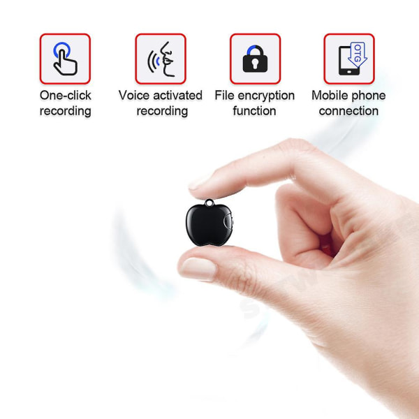 32GB Stemmeoptager Mini Optager Diktafon Mikro Lyd Digital Professionel