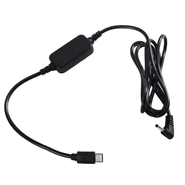 PD Typ C till DC 3.0x1.1mm hankabel för DC-koppling DR-E5 DR-E8 DR-E10 DR-E12 DR-E15 DR-E17 Black