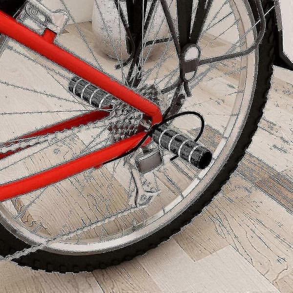 [LCS] Par aluminiumslegering cykelpinde bageste stuntpinde passer til 3/8 tommer aksler, sort red