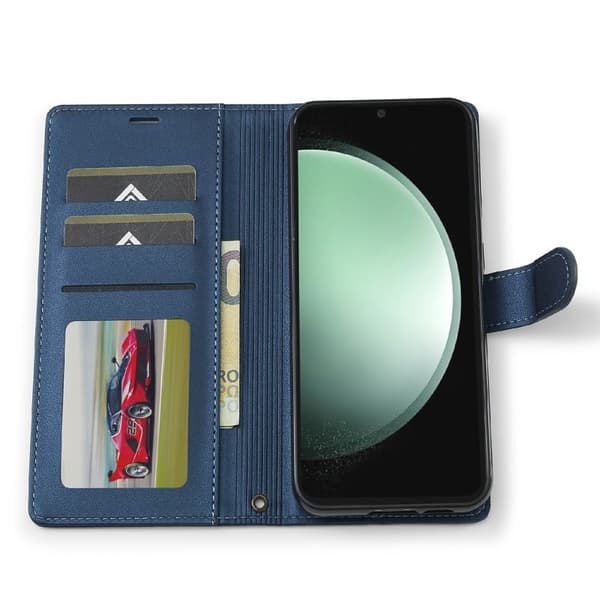 [LCS]LC.IMEEKE L2 Series Samsung Galaxy S25 FE Wallet Case Artificial Leather - Blue