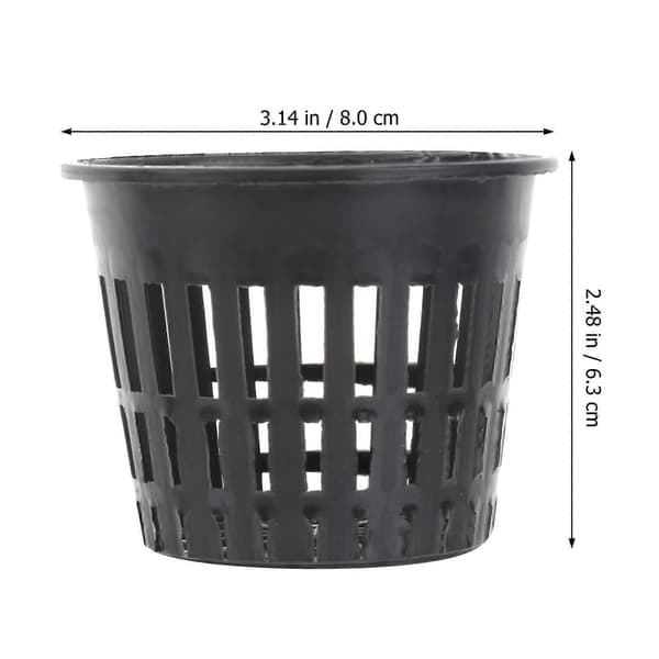 Multi-Small Mesh Planting Basin Plastikk Sukkulentpotte 10 stk for Hydroponisk Bruk