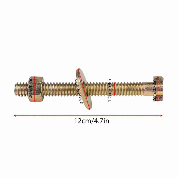 4-paknings bremseburbolt for luftfjærbrems til semitrailer, erstatningsbolt for Bendix 800921, TR800921