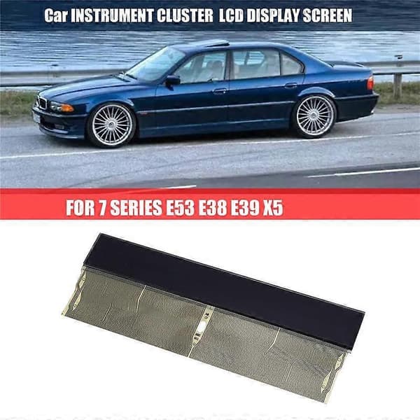 [LCS]Bil LCD-display Mid Radio Instrument Bandkabel LCD-skärm för 7-serien E53 E38 E39 X5 as shown
