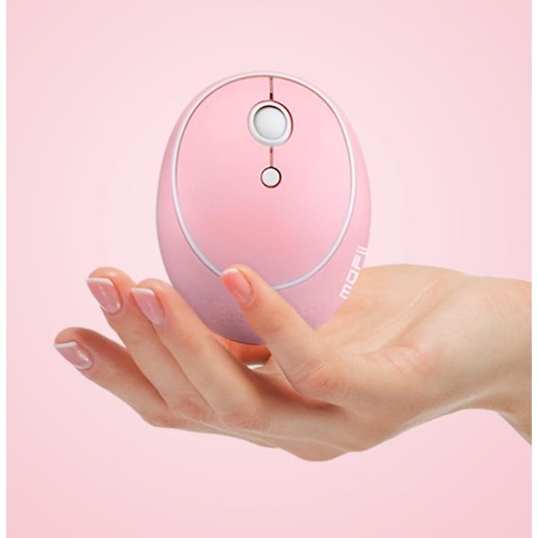 Sött 2.4g Trådlöst Tangentbord och Mus-Combo För Damer Pink