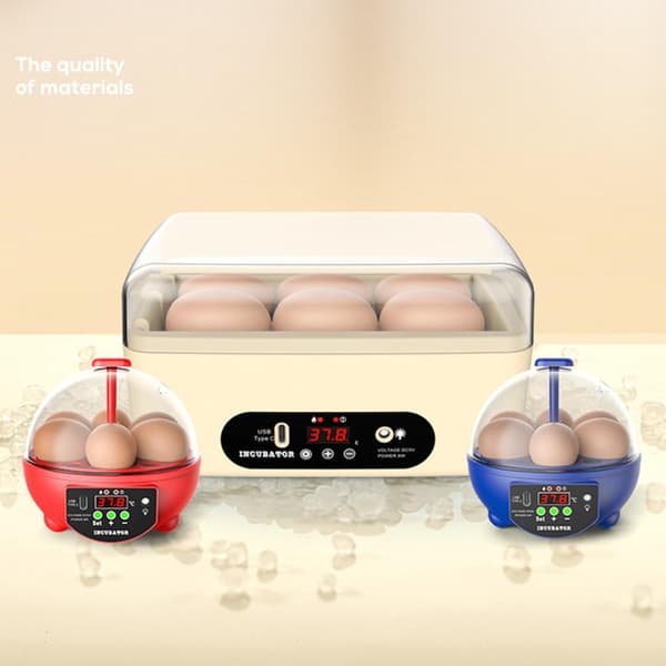 [LCS] Stasjonær digital egginkubator eggvender fjørfeklekker for 5 Manual Egg Turning