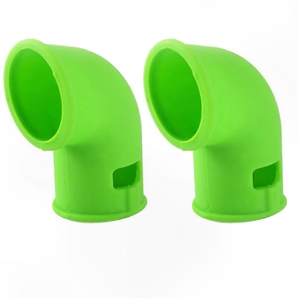2-pakning silikon dampavleder for trykkriskokere luftrør Green 7.5X4X3CM