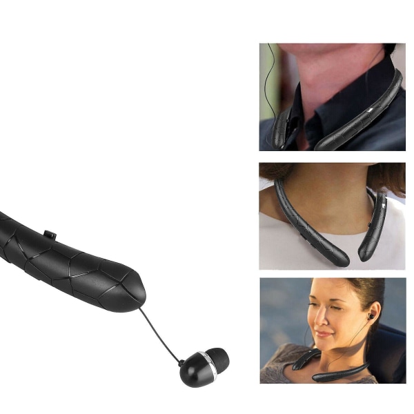 Trådlösa hörlurar Bluetooth -headset med halsband