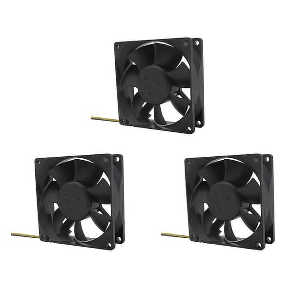 [LCS]3X 24V 80mm 8cm Køleventilator 80X80X25 mm 8025 PC Computer Kabinet Ventilator DIY Router GPU CPU Køleventilator black