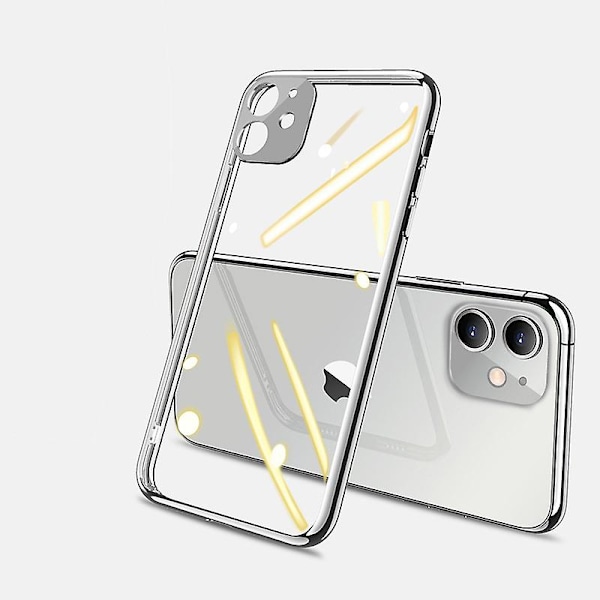Miracase flydende silikone cover kompatibelt med iPhone 11 Pro Silver