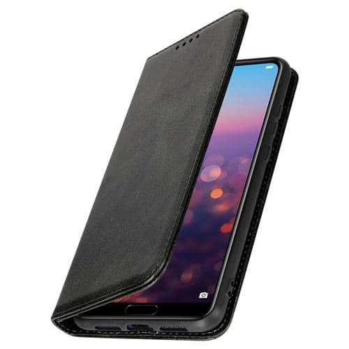 [LCS]Huawei P20 Läder Plånboksfodral Stativfunktion - Svart