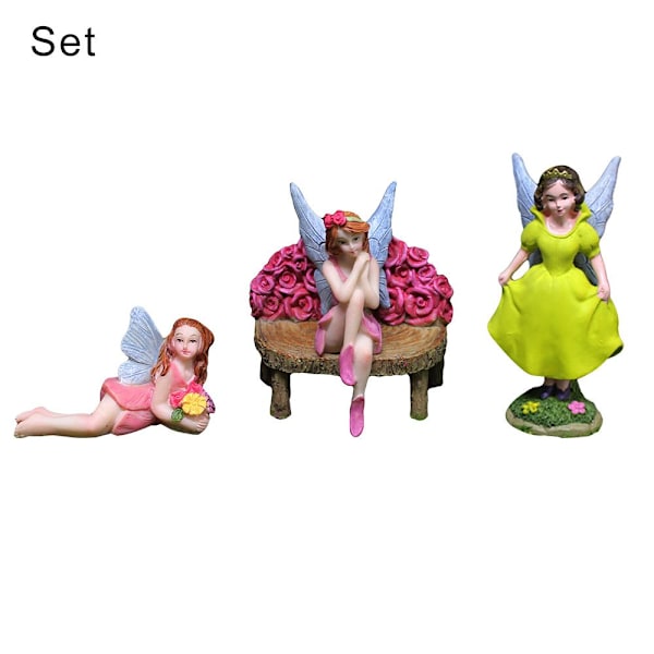 Miniatyr Fe Figuriner Vakre Vinger SETT SETT Set Set