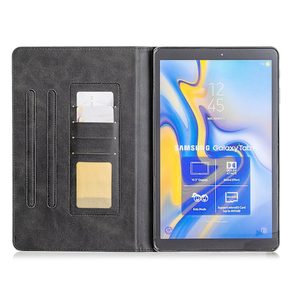 PU Läder Tablet Fodral För Samsung Galaxy Tab A 10.5\" T590 T595 black