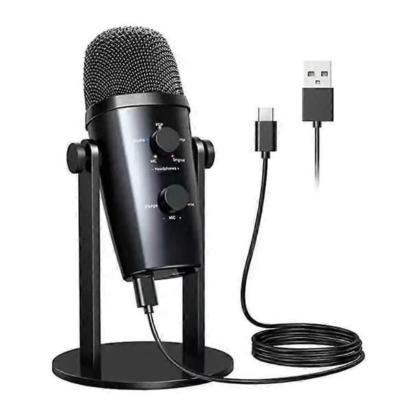 [LCS]JMARY MC-PW10 Profesjonell USB-kondensatormikrofon med 4 lydmoduser for skrivebord