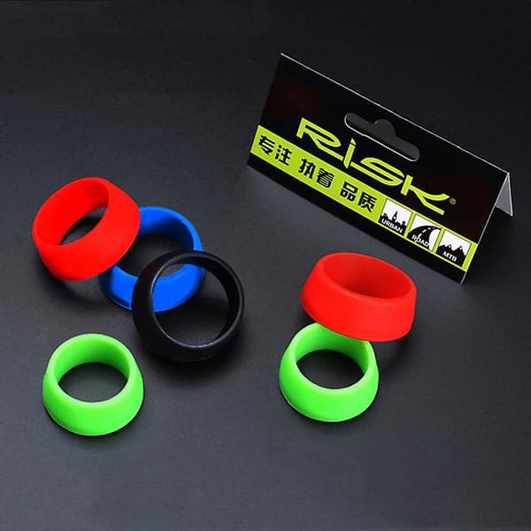 [LCS] 3st Cykelsadelstolpe Gummi Ring Dammskydd Black 30-35MM