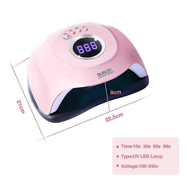 180W SUN M3 UV LED Neglelakk Lampe Negletørker 45 LEDs Lampe