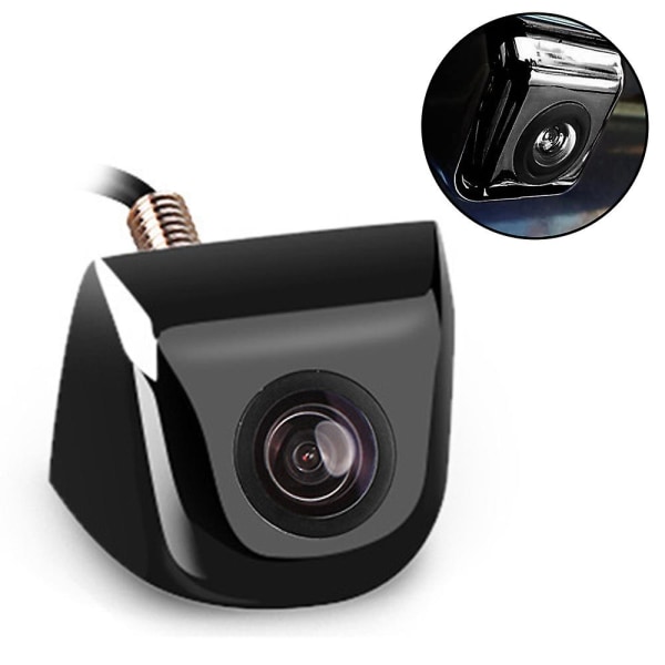 Bil Backkamera Med Dynamisk Trajektorieguide, HD Bak Black