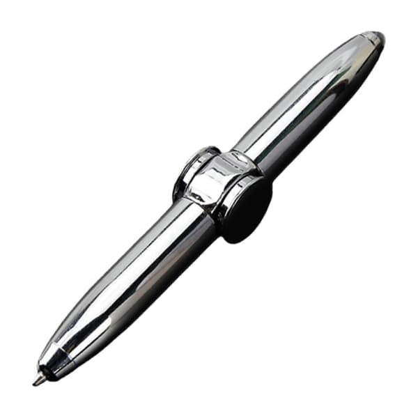 [LCS]Fidget Spinning Pen för att hjälpa ADHD Stressreducerande Tänkande Kulspetspenna Presentpenna, Snabb leverans Gray