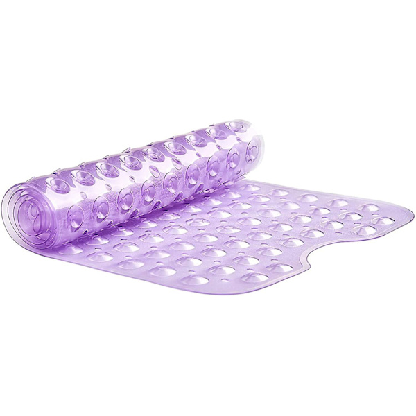 Halkfri Badmatta 100x40cm Extra Lång Badmatta Purple