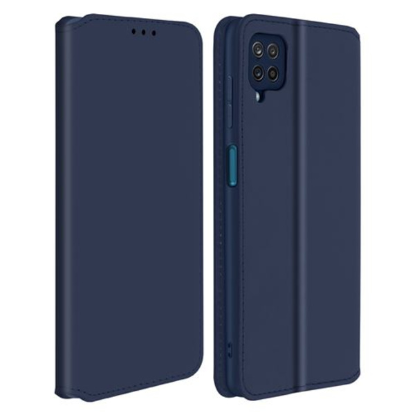 Fodral för Samsung Galaxy A12 Folio Plånboksfunktion Ställ blå