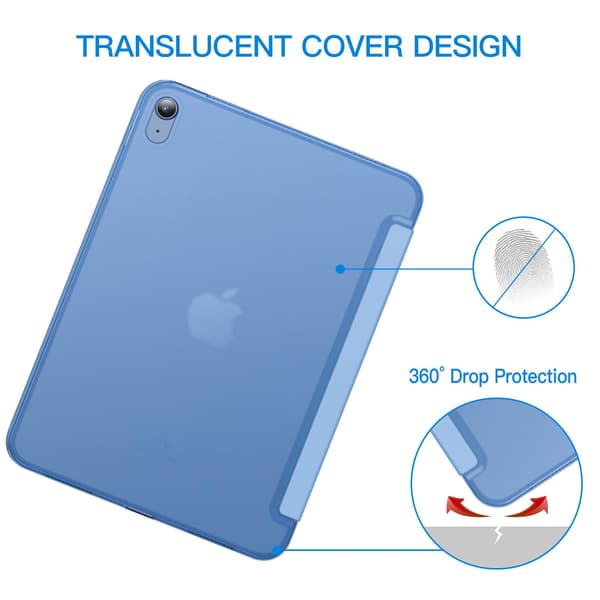 iPad (A16) 11./10. generation (2025/2022), Slim Stand Hard Shell Cover (Blå)