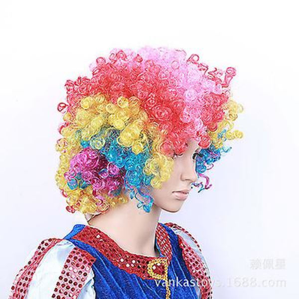 Halloween Parykk Flerfarget Eksplosivt Hode