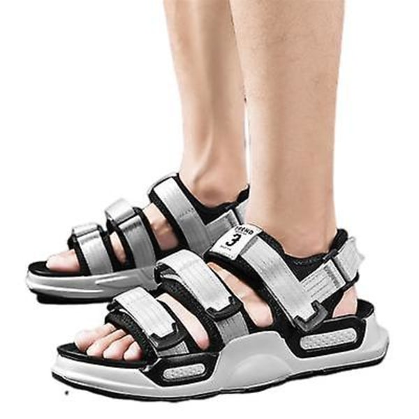 Nya Andningsbara Sandaler och Tofflor för Män white 41