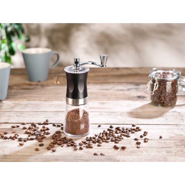 Manuell kaffekvarn med steglöst justerbar keramisk kvarn