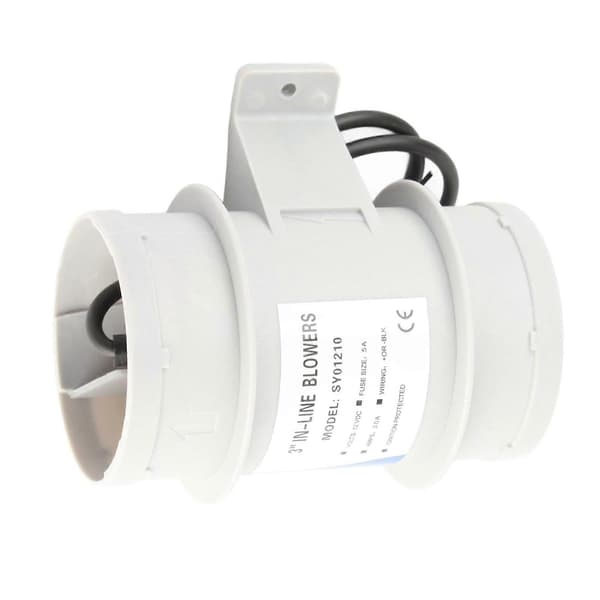 [LCS] Tommer 12V Stillegående Inline Blåser Inline Marine Lense Luftblåser for Yachter Båter Luftsirkulasjon