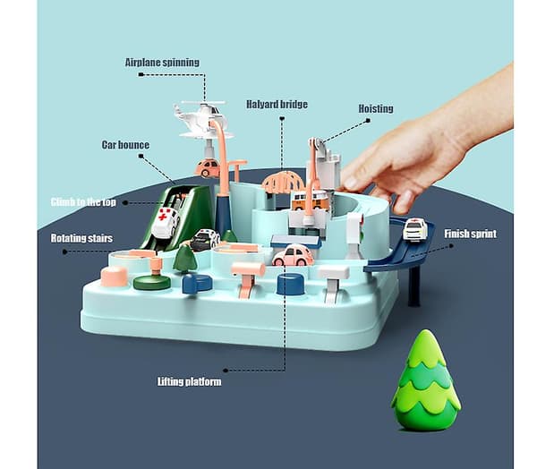 [LCS] Børnebil Eventyrbane Legetøjsbiler Bilbane Legesæt Engineering vehicle