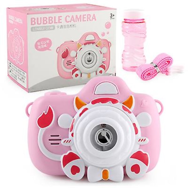 Elektronisk musik Bubble Camera Leksaker för barn Bärbar Bubble Machine